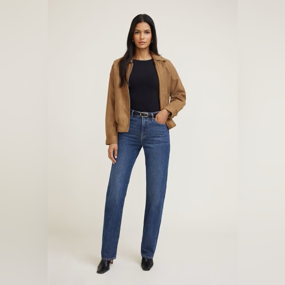 Cara High Rise Straight Leg Jeans - Picture 2 of 6